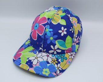 Cotton 6 Panel Hat, 6 Panel, Baseball Hat, Baseball Cap, Dad Hat, Dad Cap, 6 Panel Cap, Six Panel, Snapback, Trucker Hat, Vintage, Flower