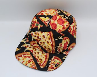 Cotton 5 Panel Hat, 5 Panel Cap, Five Panel, Five Panel Hat, Five Panel Cap, Baseball Hat, Baseball Cap, Hat, Pizza, Italian, Cheese Pizza
