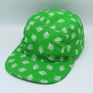 Cotton 5 Panel Hat, 5 Panel Cap, Five Panel, Five Panel Hat, Five Panel Cap, Baseball Hat, Baseball Cap, Hat, Cap, Artichoke, Green,  Bright