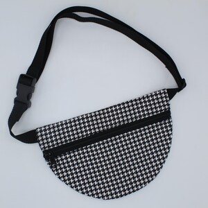 Canvas Fanny Pack, Belt Bag, Fanny Bag, Festival Bag, Sling Bag, Hip Bag, Waist Bag, Bum Bag, Crossbody Bag, Canvas Bag, Houndstooth