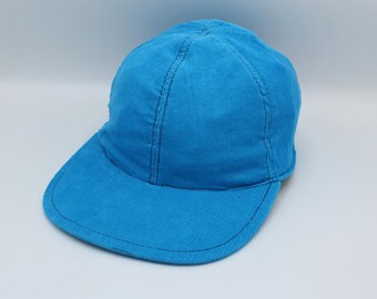 Corduroy 6 Panel Hat, Baseball Hat, Baseball Cap, Dad Hat, Dad Cap, 6 Panel Cap, Six Panel, Snapback, Trucker Hat, Hat, Blue, Bright Blue
