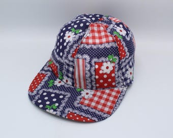 Cotton 6 Panel Hat, Baseball Hat, Baseball Cap, Dad Hat, Dad Cap, 6 Panel Cap, Six Panel, Snapback, Trucker Hat, Hat, Cap, Retro, Floral