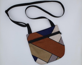 Vintage Crossbody Bag, Shoulder Bag, Travel Bag, Canvas Bag, Hand Bag, Shoulder Pack, Festival Bag, Carryall Bag, Sling Bag, Retro, Groovy