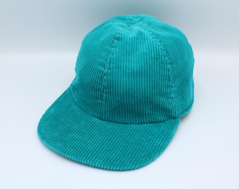 Corduroy 6 Panel Hat, Baseball Hat, Baseball Cap, Dad Hat, Dad Cap, 6 Panel Cap, Six Panel, Snapback, Trucker Hat, Hat, Bright, Turquoise