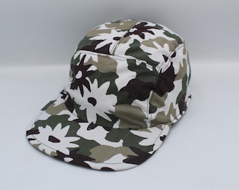 Cotton 5 Panel Hat, 5 Panel Cap, Five Panel, Five Panel Hat, Five Panel Cap, Baseball Hat, Baseball Cap, Vintage, Retro, Floral, Camouflage