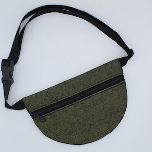 Denim Fanny Pack, Belt Bag, Fanny Bag, Festival Bag, Sling Bag, Hip Bag, Waist Bag, Bum Bag, Crossbody Bag, Shoulder Bag, Canvas Bag, Green