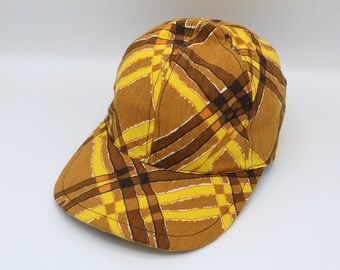 Vintage 6 Panel Hat, 6 Panel, Baseball Hat, Baseball Cap, Dad Hat, Dad Cap, 6 Panel Cap, Six Panel, Snapback, Trucker Hat, Canvas, Plaid