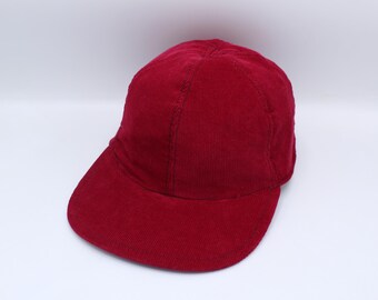 Corduroy 6 Panel Hat, Baseball Hat, Baseball Cap, Dad Hat, Dad Cap, 6 Panel Cap, Six Panel, Snapback, Trucker Hat, Hat, Cap, Dark Red