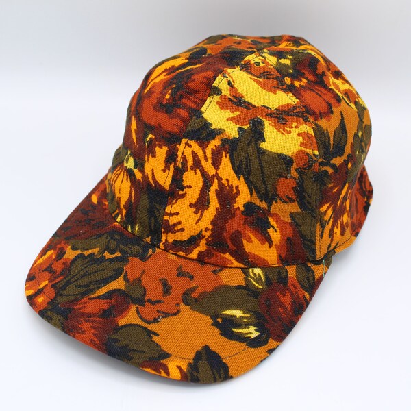 Vintage 6 Panel Hat, Baseball Hat, Baseball Cap, Dad Hat, Dad Cap, 6 Panel Cap, Six Panel, Snapback, Trucker Hat, Hat, Cap, Canvas, Floral