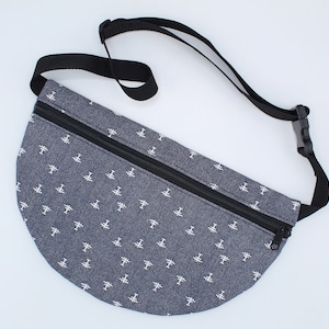 Denim Fanny Pack, Belt Bag, Fanny Bag, Festival Bag, Sling Bag, Hip Bag, Waist Bag, Bum Bag, Crossbody Bag, Shoulder Bag, Bag, Airplanes