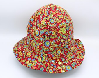 S/M Cotton Reversible Bucket Hat, Bucket Hat, Adult Bucket Hat, Adult Summer Hat, Brim Hat, Fisherman Hat, Sun Hat, Floral, Groovy, Abstract