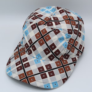 Cotton 5 Panel Hat, 5 Panel Cap, Five Panel, Five Panel Hat, Five Panel Cap, Baseball Hat, Baseball Cap, Hat, Cap, Plaid, Tartan, Retro