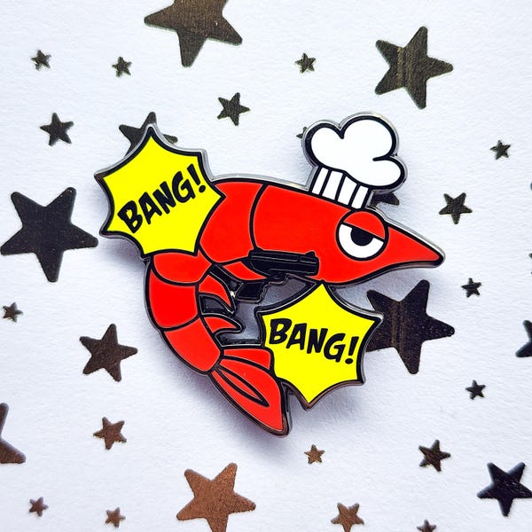 Bang Bang Shrimp Enamel Pin