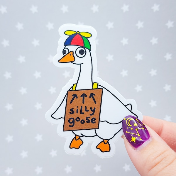 Silly Goose Vinyl Sticker