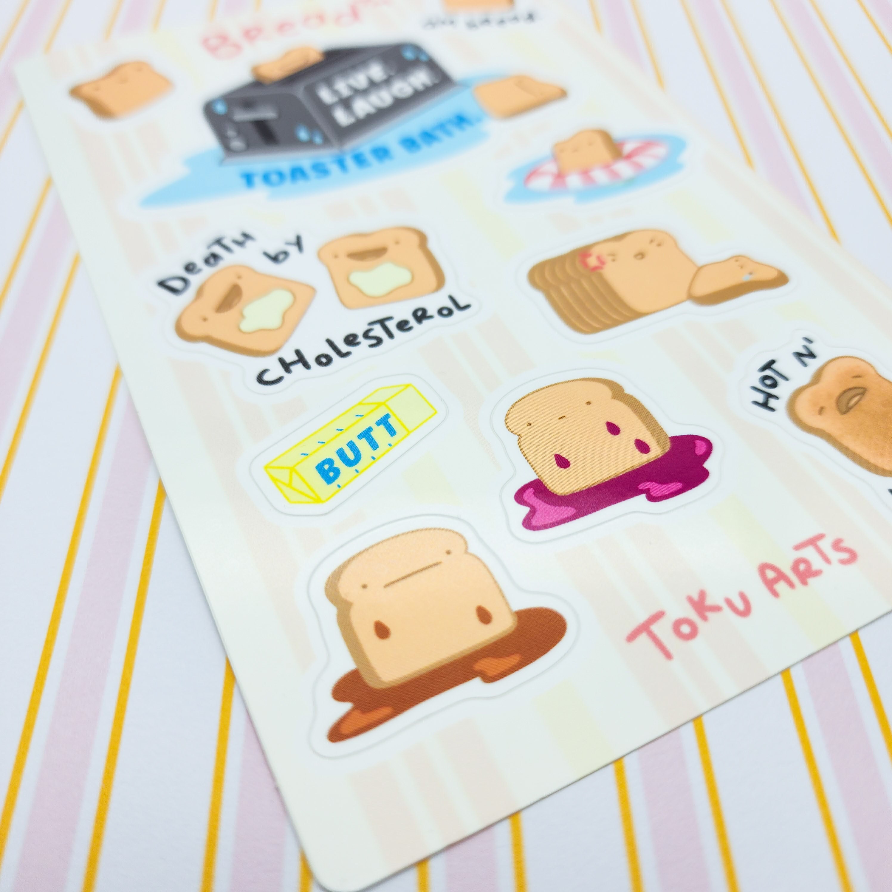 Bread Vinyl Sticker Sheet - Etsy