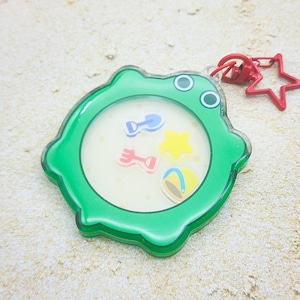 Turtle Sandbox Shaker Keychain
