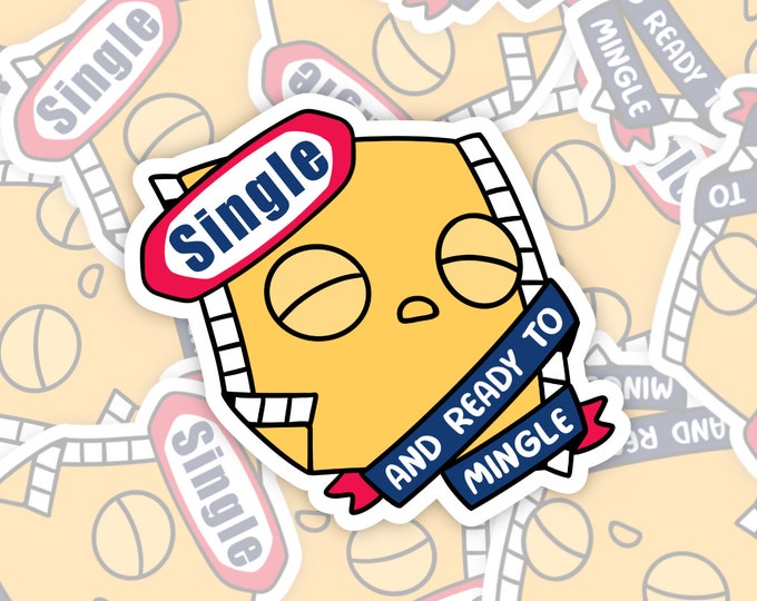 Cheese Slice Vinyl Sticker - Etsy