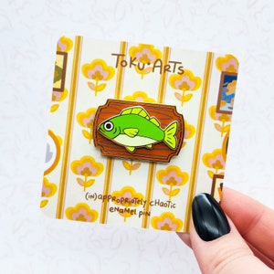 Award Winning Bass Enamel Pin