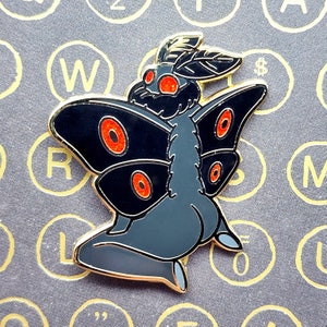 Caked up Mothman Cryptid Enamel Pin