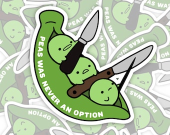 Pea Crimes Vinyl Sticker