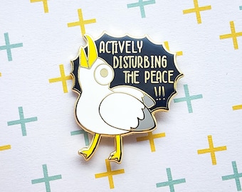 Annoying Seagull Enamel Pin