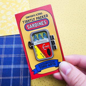 Spiral Ham Enamel Pin - Etsy