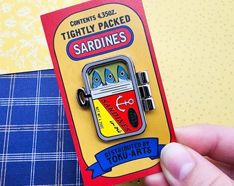 Sardines in a can Enamel Pin