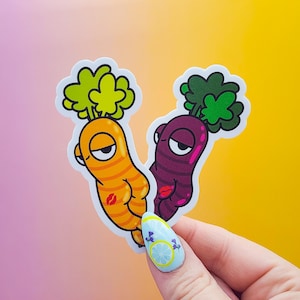 Carrot Booty Vinyl Sticker