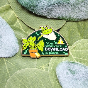 Plant DLC Enamel Pin