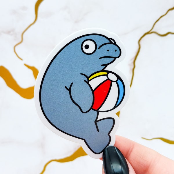 Sus Manatee Vinyl Sticker