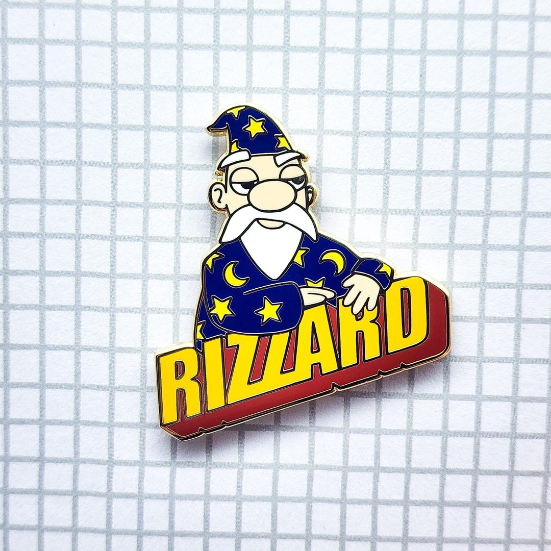 Wall Pin Rizz The Rizz Wizard Enamel Pin - Etsy