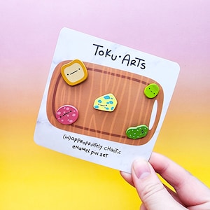 Charcuterie Mini Enamel Pin Set