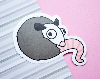 Derpy Opossum Vinyl Aufkleber