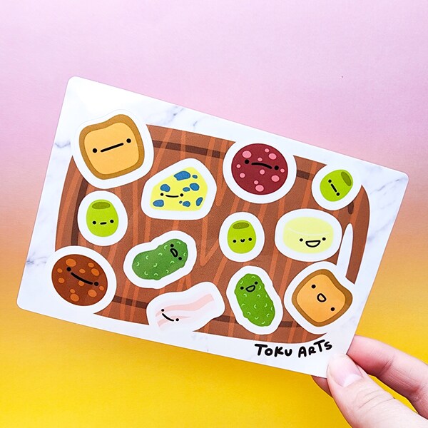 Charcuterie Vinyl Sticker Sheet