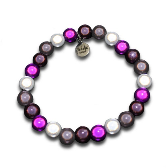 Apatico - Holographic Purple O-Ring Cuff Bracelet - Iridescent PVC