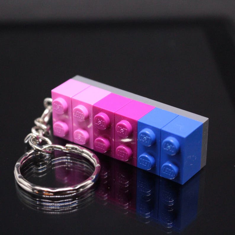 Bisexual Brick Keyring 