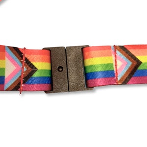 LGBTQ Progress Pride Rainbow Gay Pride Flag Lanyard image 5