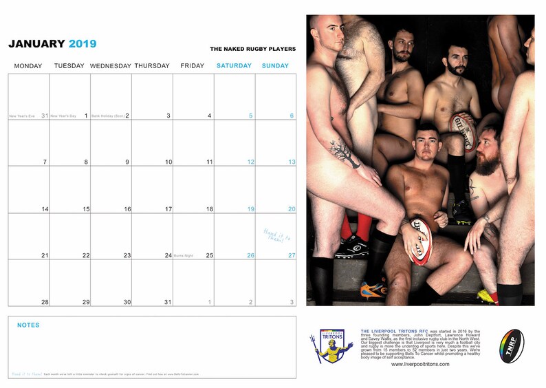 The Naked Rugby Players Calendar 2019 image 5