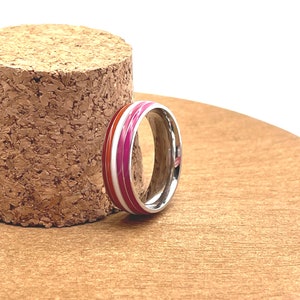 6mm Lesbian Ring Finger Band, LGBTQ Ring
