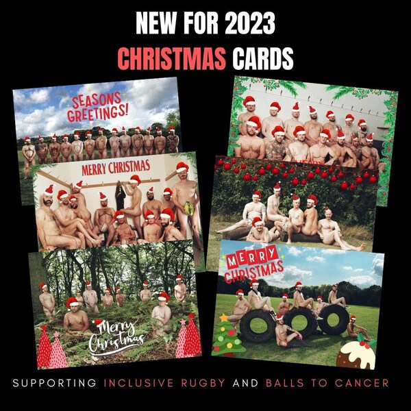 Naked Rugby 2023 Christmas Cards 6 Pack