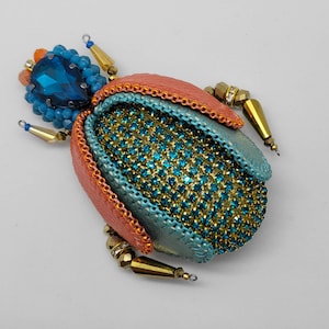 Beetle Brooch,Bug Jewelry,Golden Beetle,Jewel Beetle,Entomology Jewelry, Mystic Insect,Beetle Lover,Insect Jewelry,enamel brooch,Gothic Bug
