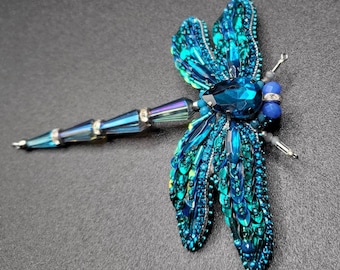 Dragonfly Brooch, Handmade Brooch