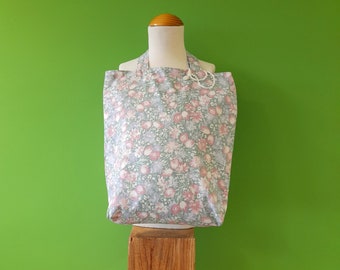 Vintage Floral Tote Bag Vintage fabric Lined Handmade Bag For Life, Books, Laptop, shopping