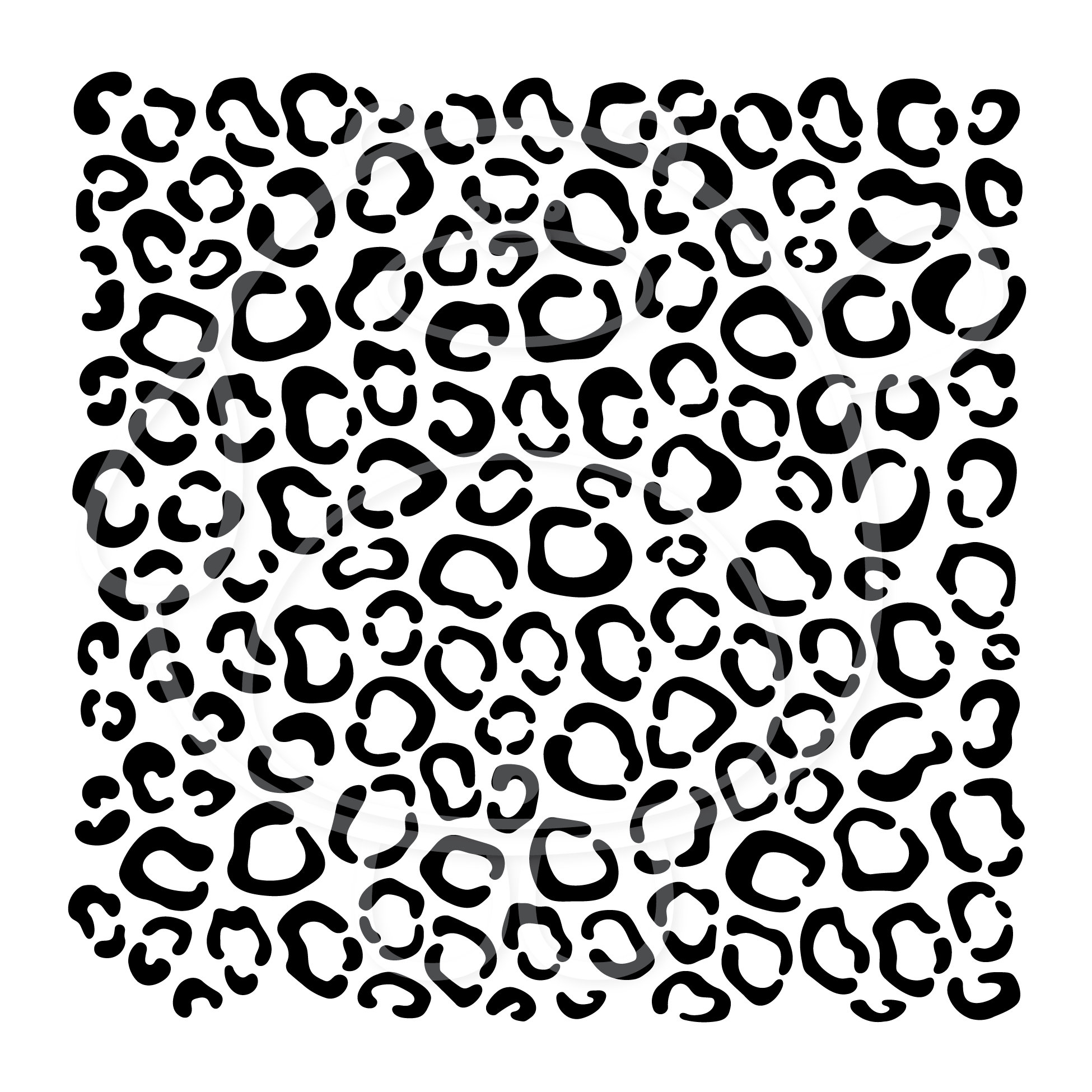 Leopard Print - Leopard Spots - Svg, Png, Dxf and Eps 4 formats - Vector  File - Black Shape Silhouette - Digital Download