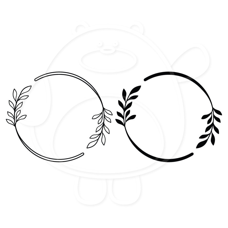 Circle Arrow Heart Wreath Frame Graphic by NNJ Designs · Creative Fabrica