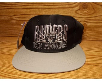 Vintage 90s Deadstock Los Angeles Raiders Snapback Hat Cap NWA AJD NFL