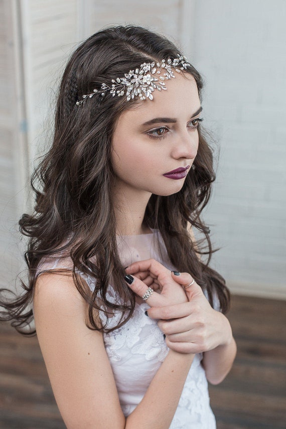Bridal Hair Vine Bridal Hair Piece Wedding Headpiece Pearl Etsy