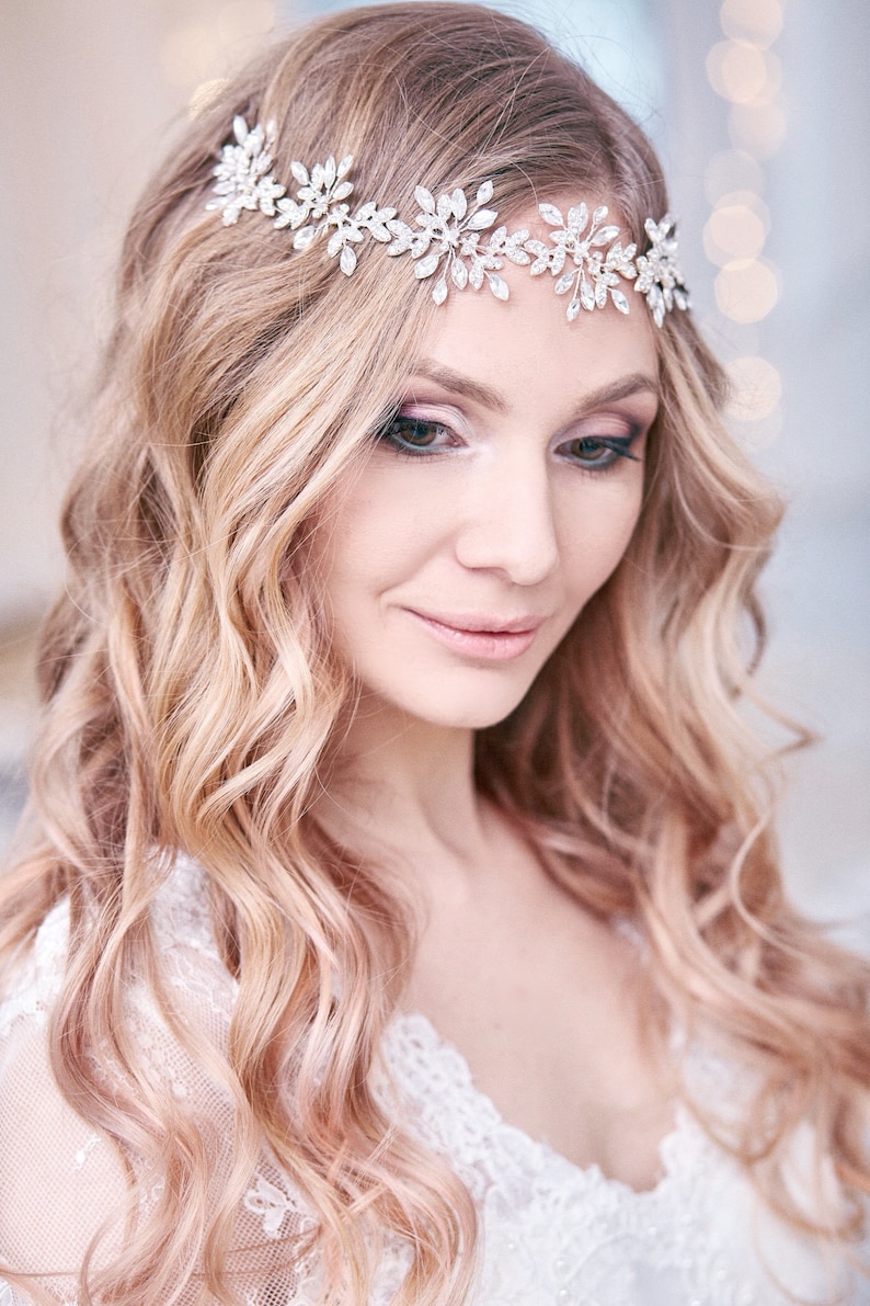 Crystal bridal hair piece Wedding hair piece Crystal Etsy