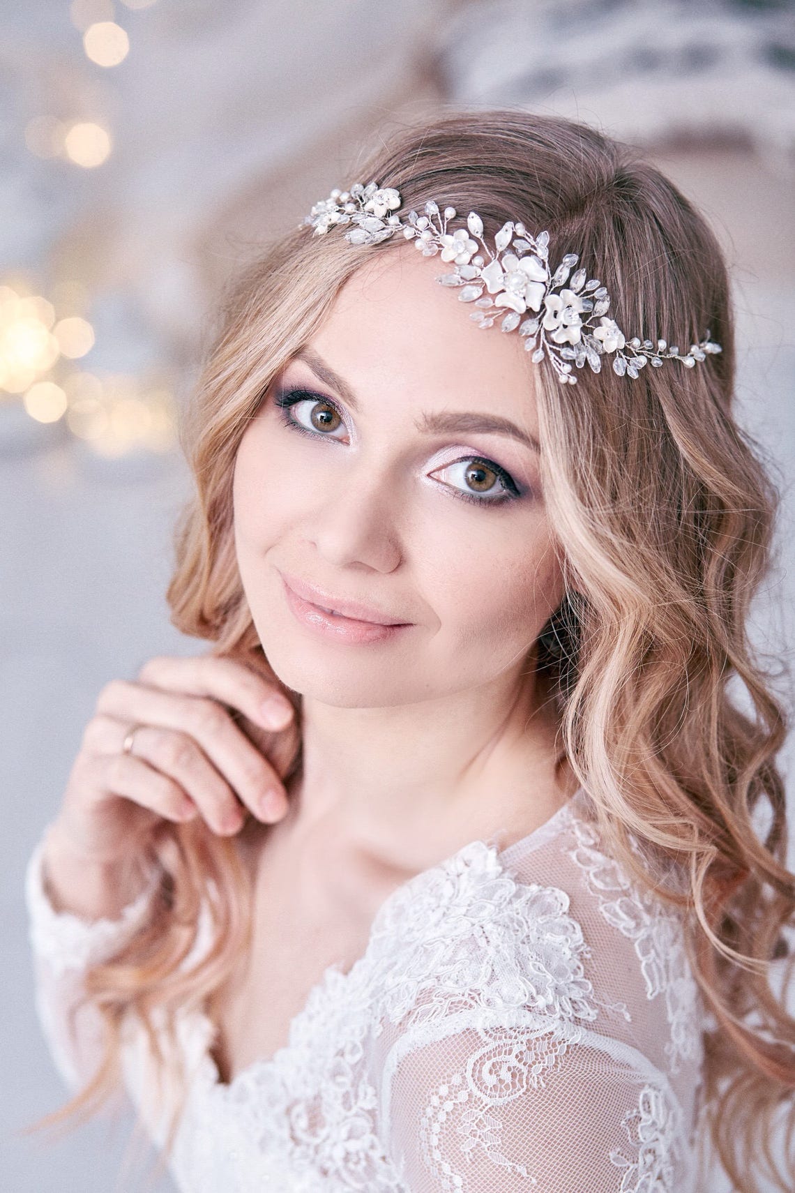 Bridal hair vine Bridal hair piece Bridal headpiece Wedding Etsy