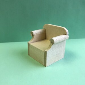 1/24 Scale Miniature Overstuffed Chair KIT image 8